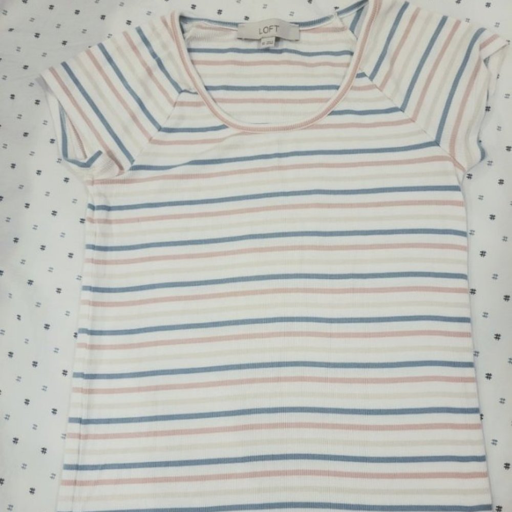 LOFT xs ribbed tee